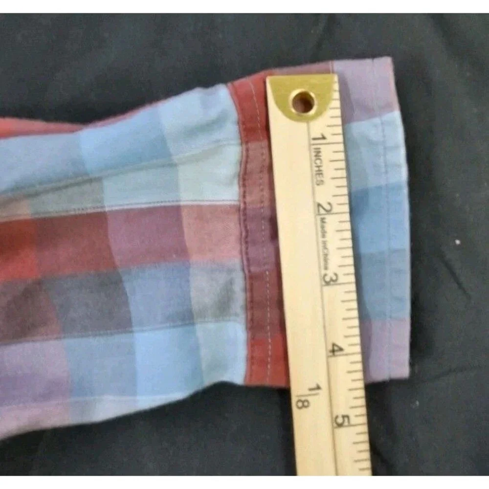 The North Face Light Flannel Long Sleeve Shirt Mens Size Large Plaid Hiking